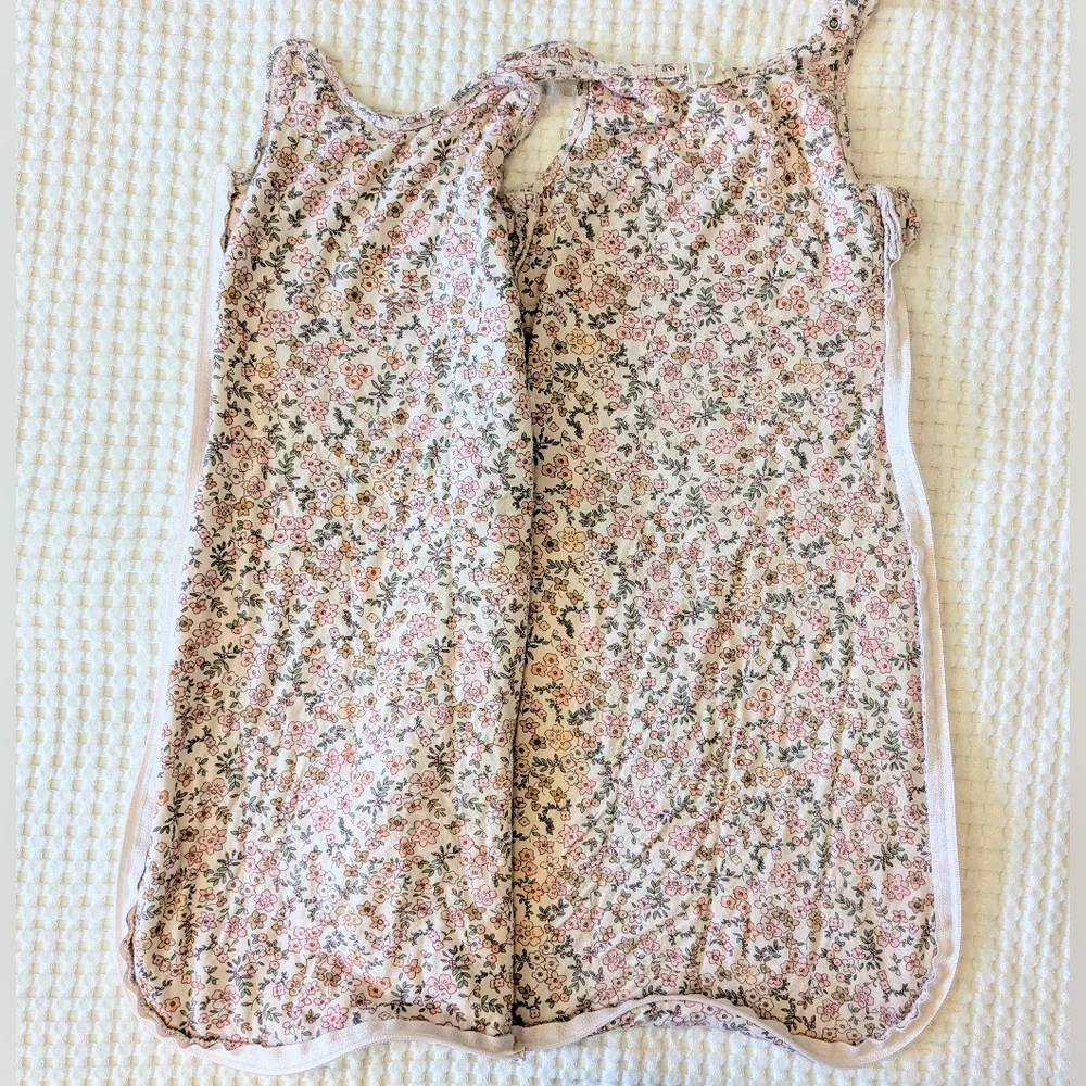 Angel Dear Bamboo Baby Sleepsack Size 6M Wearable Blanket Vintage Calico Floral